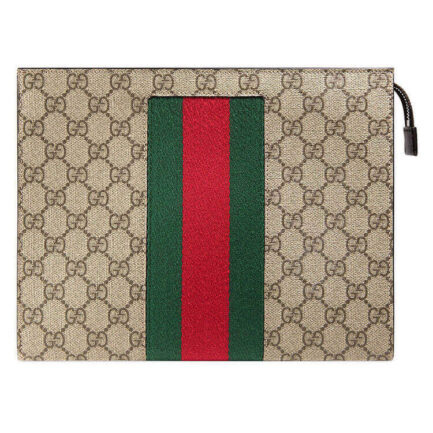 Gucci GG Supreme Web Pouch