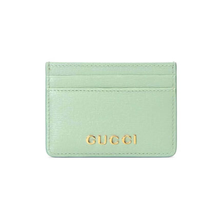 Gucci Card Case With Gucci Script