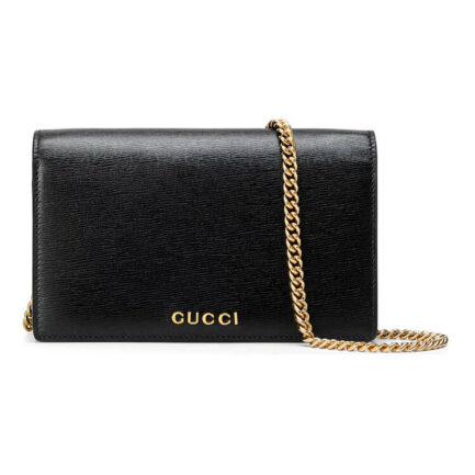 Gucci Chain Wallet With Gucci Script