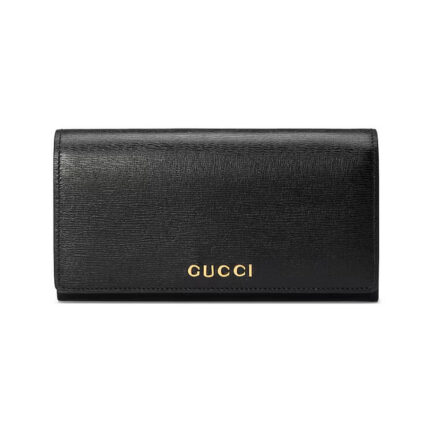 Gucci Continental Wallet With Gucci Script
