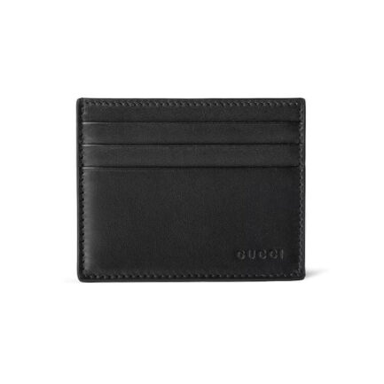 Gucci GG Emblem Embossed Card Case