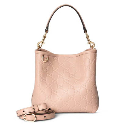 Gucci GG Emblem Small Bucket Bag