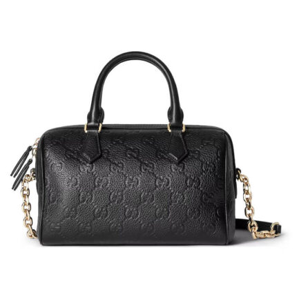 Gucci GG Emblem Small Top Handle Bag