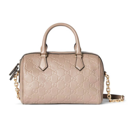 Gucci GG Emblem Small Top Handle Bag