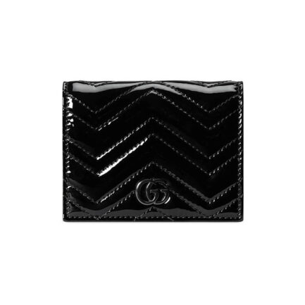 Gucci GG Marmont Patent Card Case Wallet