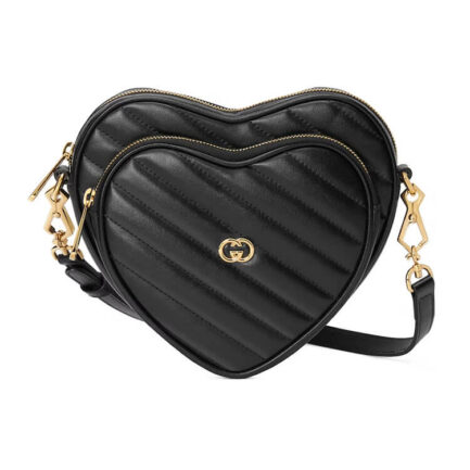 Gucci Interlocking G Mini Heart Shoulder Bag