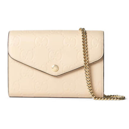 Gucci Leather Chain Wallet