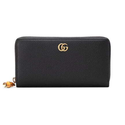 Gucci Zip Around Wallet With Bamboo
